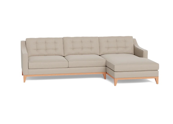 Lawson Refined Mid-Century Sofa Chaise – Perch Furniture